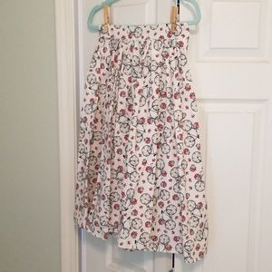 Full, a-line skirt